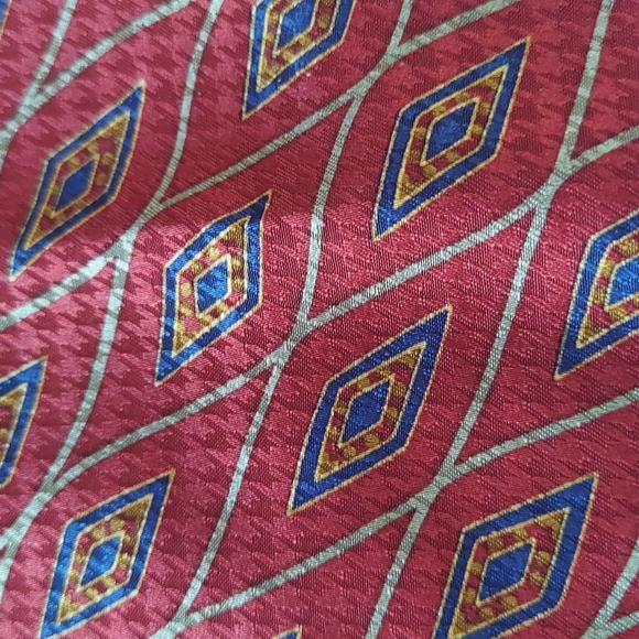 Blue accents VINTAGE Handkerchief, pocket square - Picture 2 of 4